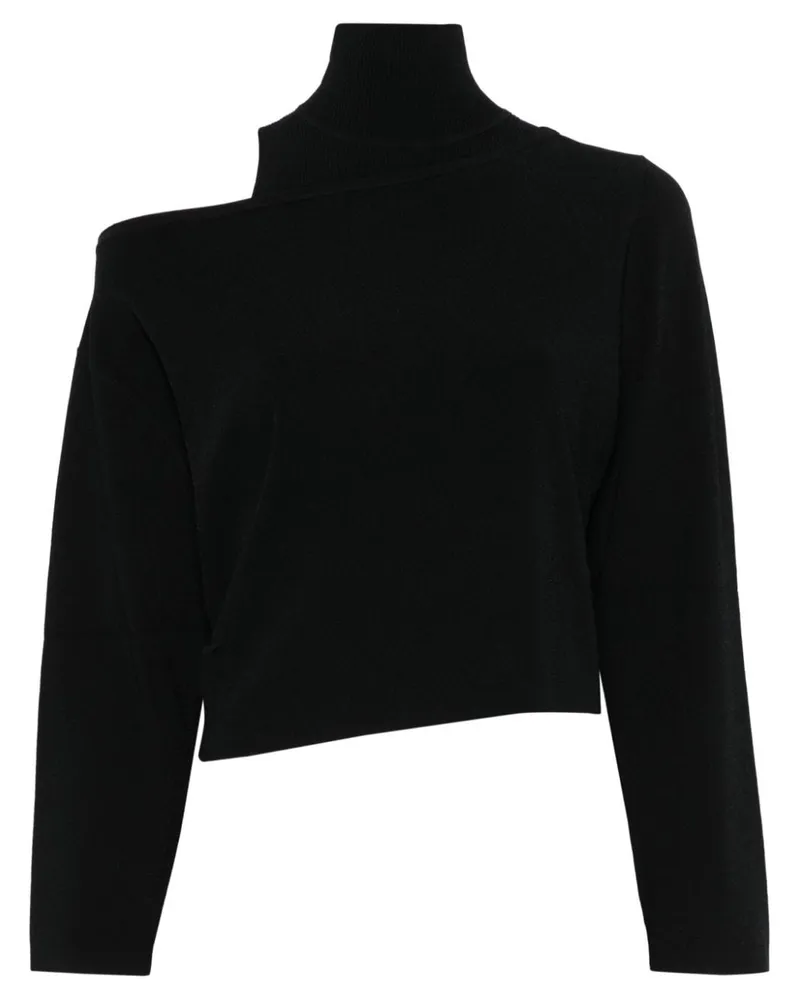 Moschino Asymmetrisches Oberteil - Schwarz Schwarz