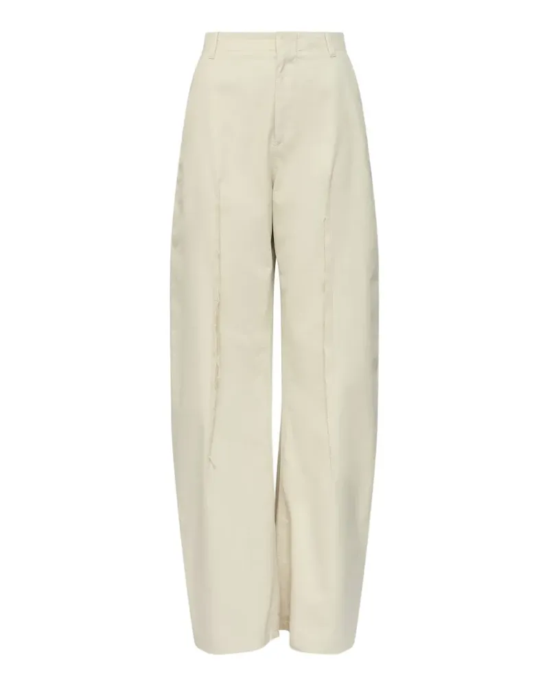 Maison Margiela light cotton twill wide-leg trousers - Nude Nude