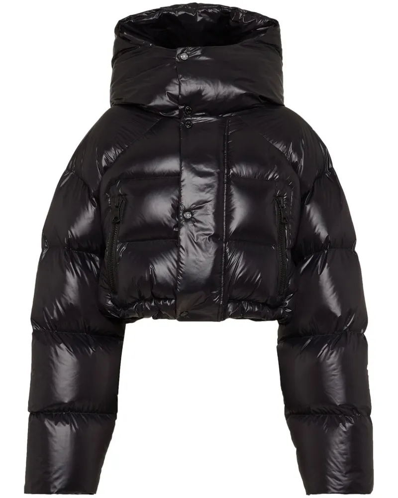 Dsquared2 Iconic Cropped-Steppjacke - Schwarz Schwarz
