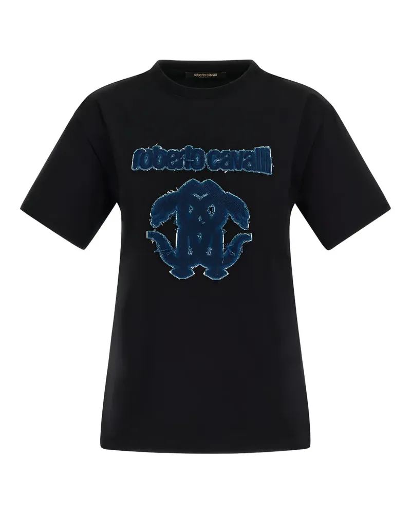 Roberto Cavalli T-Shirt aus Baumwolle - Schwarz Schwarz