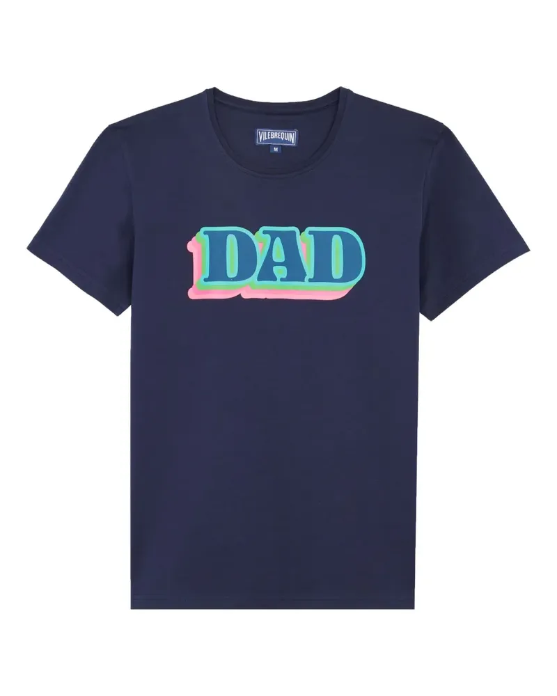 Vilebrequin T-Shirt mit Text-Print - Blau Blau