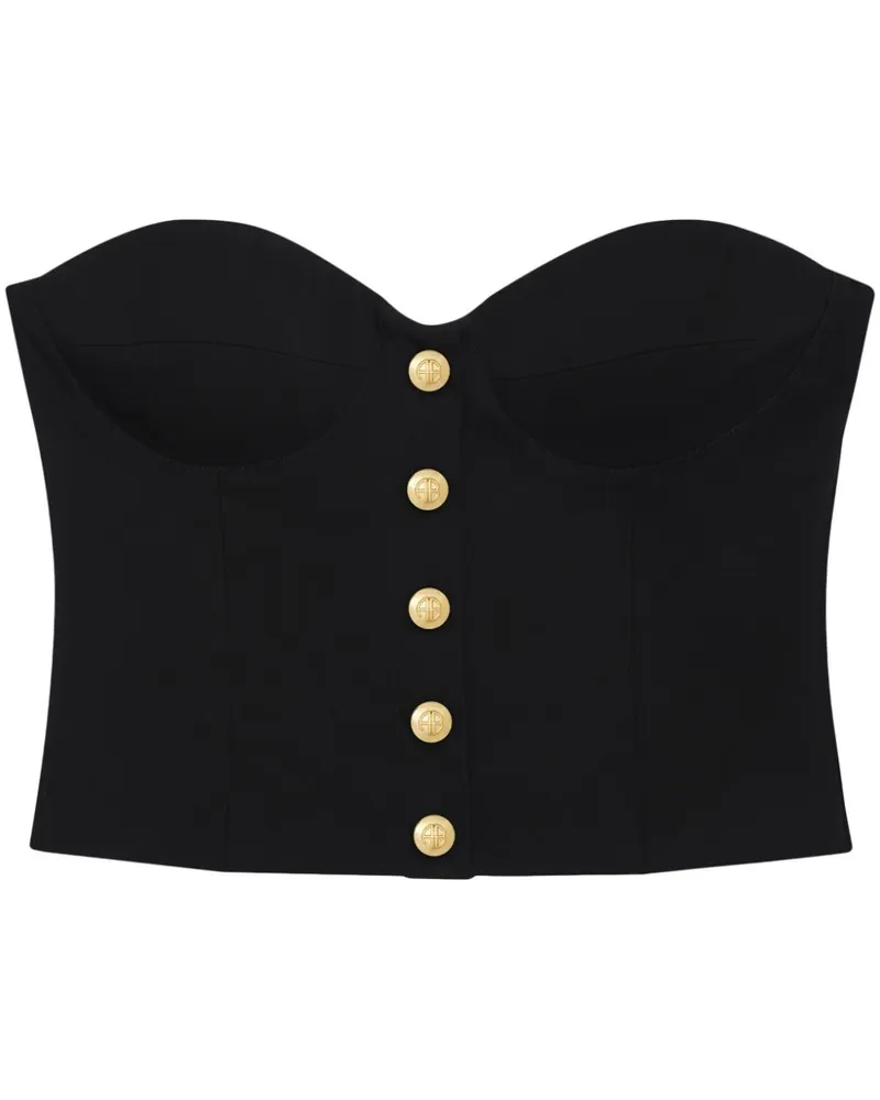 Anine Bing Jennifer Corsagen-Top - Schwarz Schwarz
