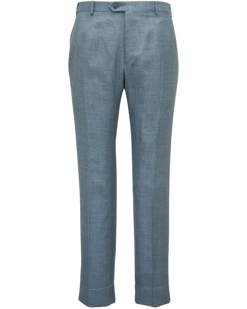 Brioni Hose mit Bügelfalten - Blau Blau
