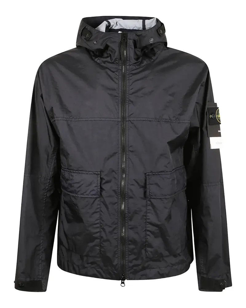 Stone Island hooded parka - Schwarz Schwarz