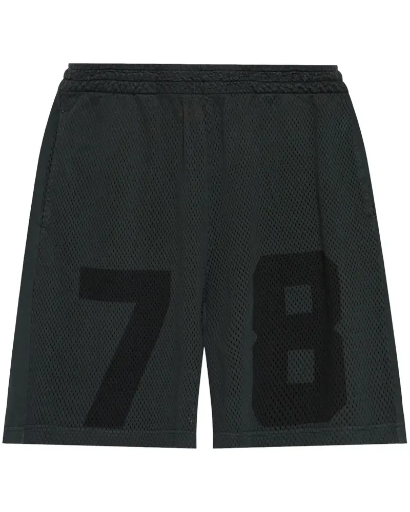 Diesel P-Tain-Mesh Joggingshorts - Schwarz Schwarz