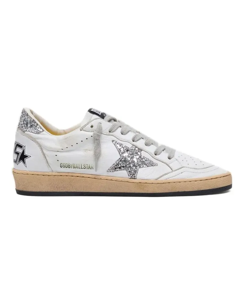 Golden Goose Ball Star glitter-embellished sneakers - Weiß Weiß