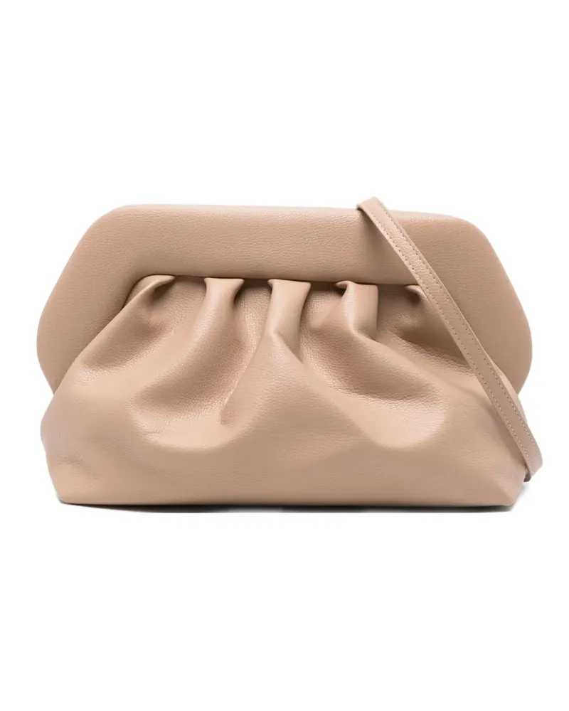 THEMOIRÈ Bios gathered clutch bag - Nude Nude