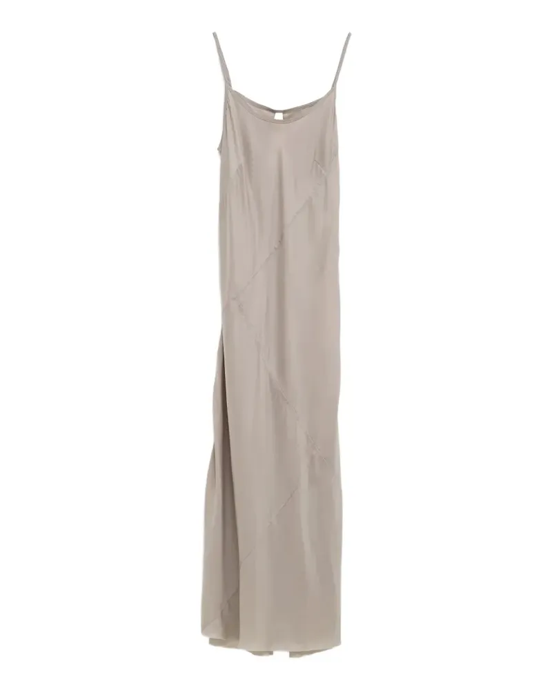 Lauren Manoogian Bias seam-detail spaghetti-strap midi dress - Nude Nude