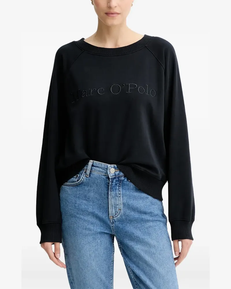 Marc O'Polo embroidered-logo sweatshirt - Blau Blau