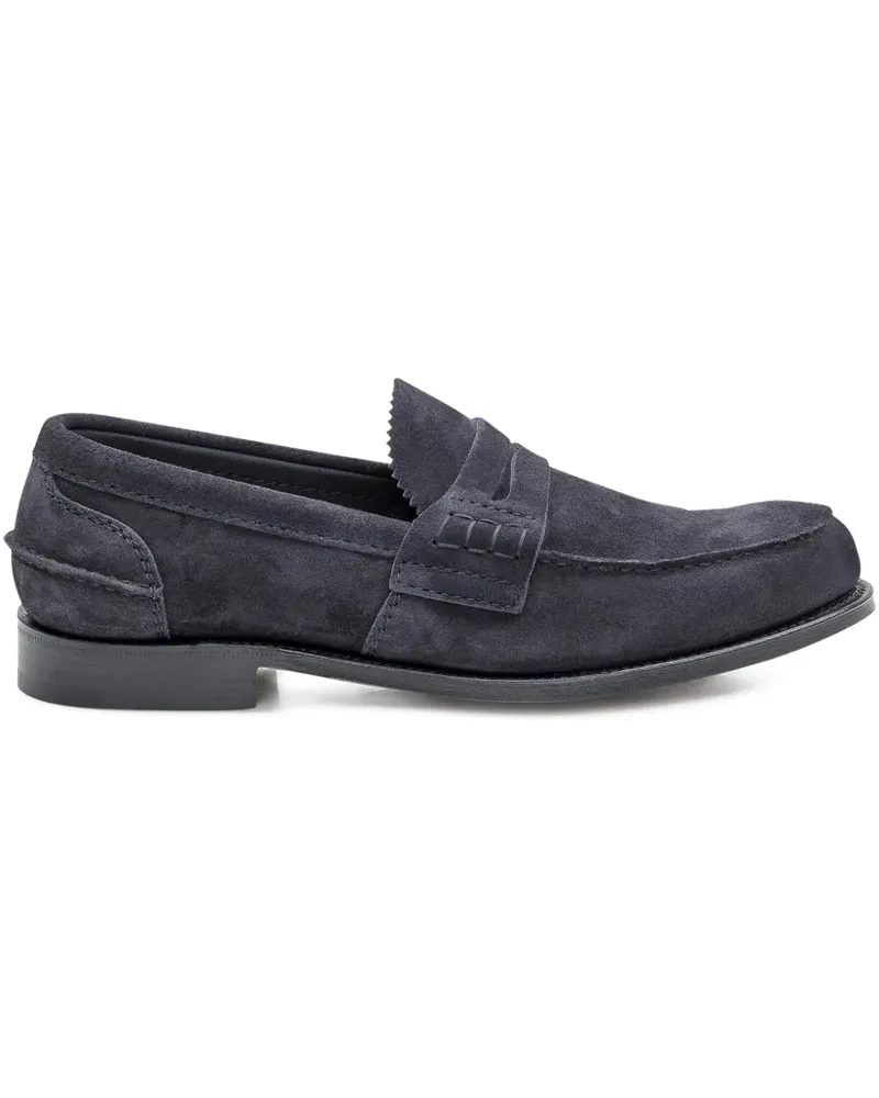 Church's Loafer aus Wildleder - Blau Blau