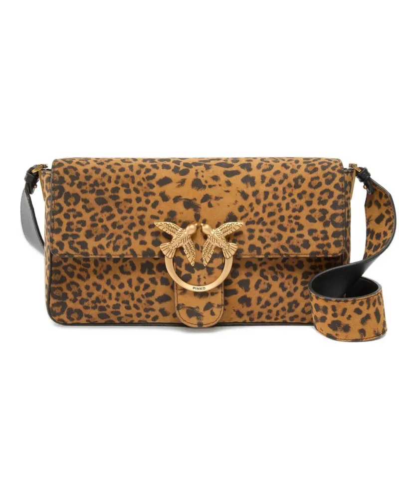 Pinko Shopper mit Leoparden-Print - Braun Braun