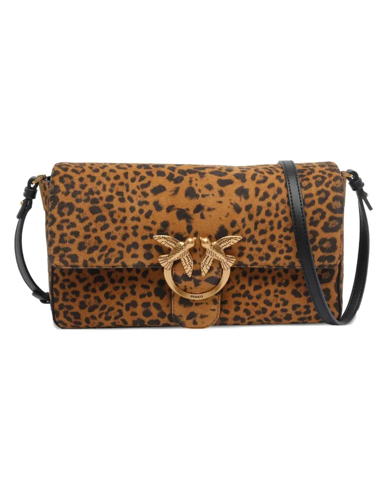 Pinko Shopper mit Leoparden-Print - Braun Braun