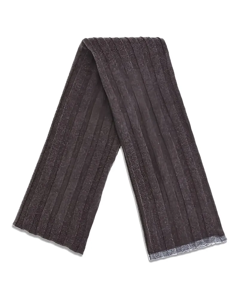 Brunello Cucinelli Gerippter Kaschmirschal - Braun Braun