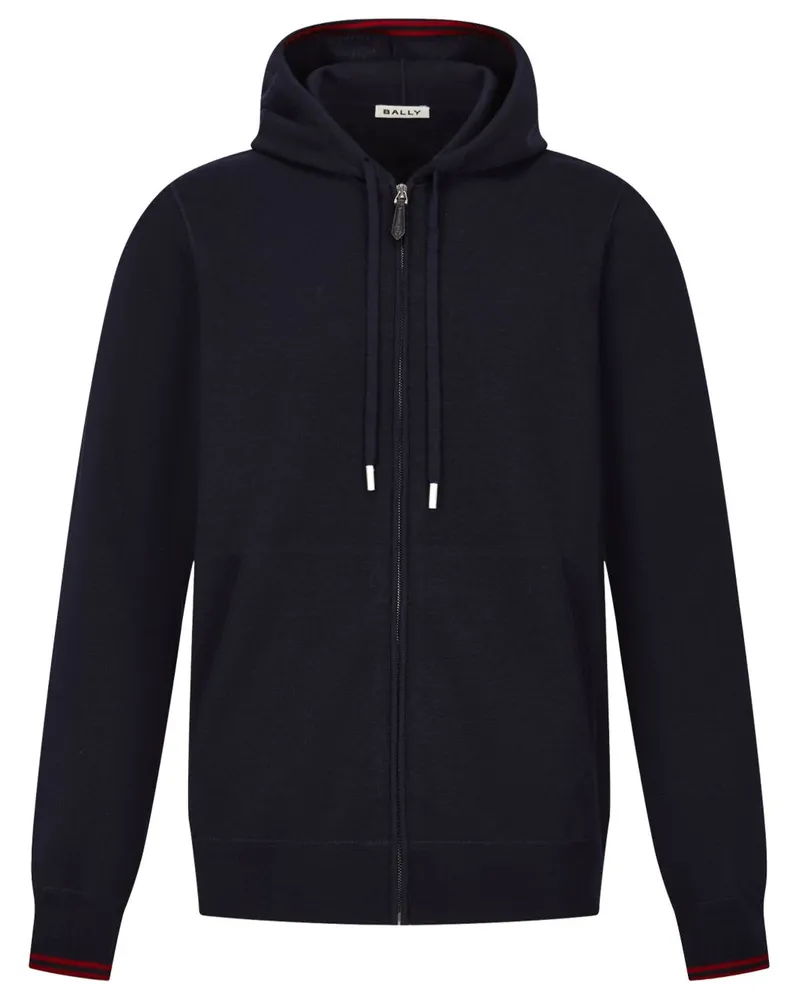 Bally Hoodie aus Merinowolle - Blau Blau