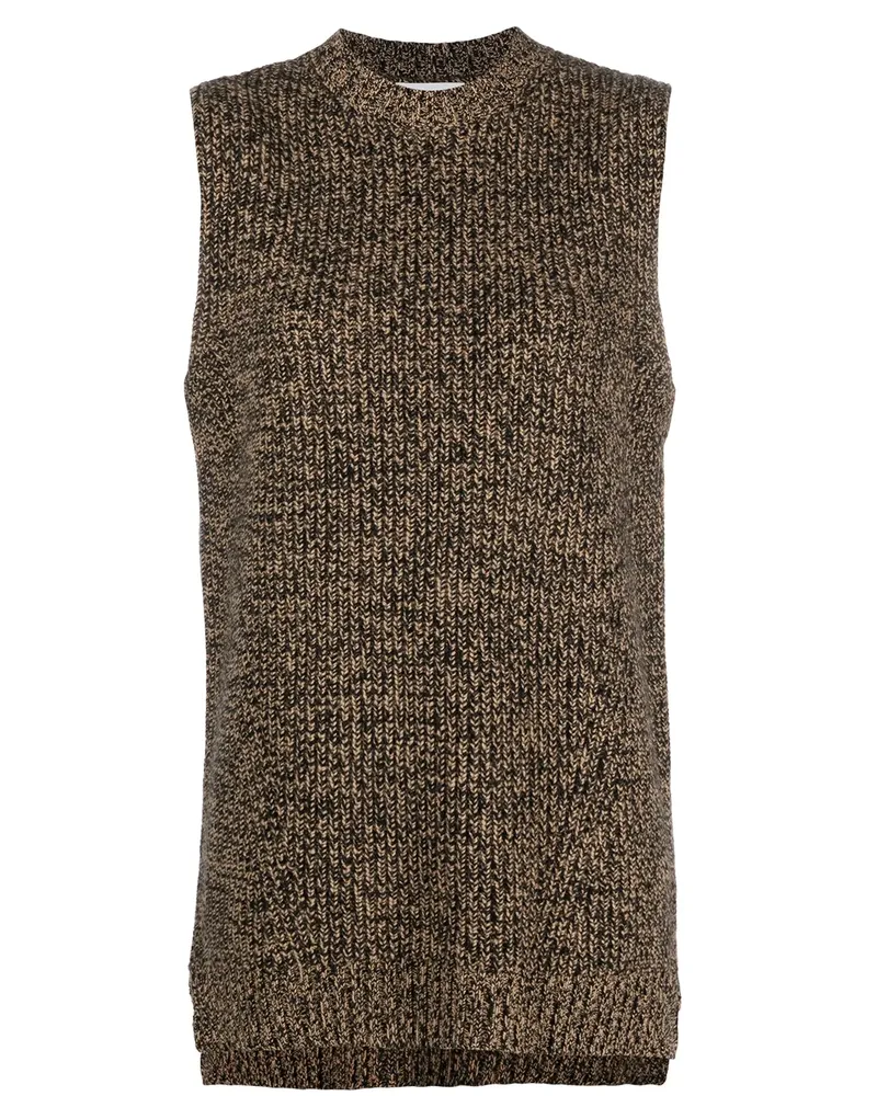 Ganni Pullover mit Stehkragen - Nude Nude