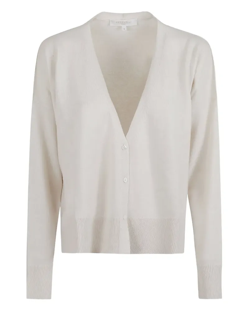Antonelli Firenze Geknöpfter Cardigan - Weiß Weiß