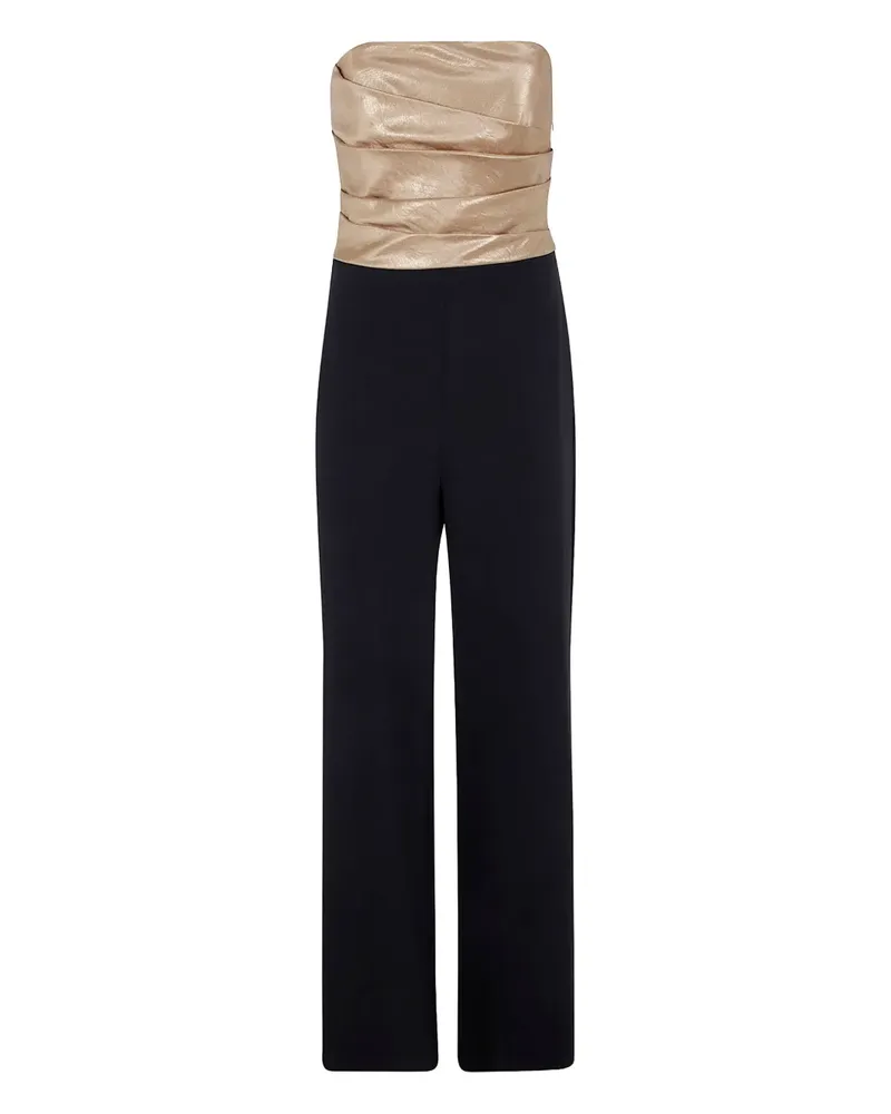 Ralph Lauren Schulterfreier Jumpsuit - Schwarz Schwarz