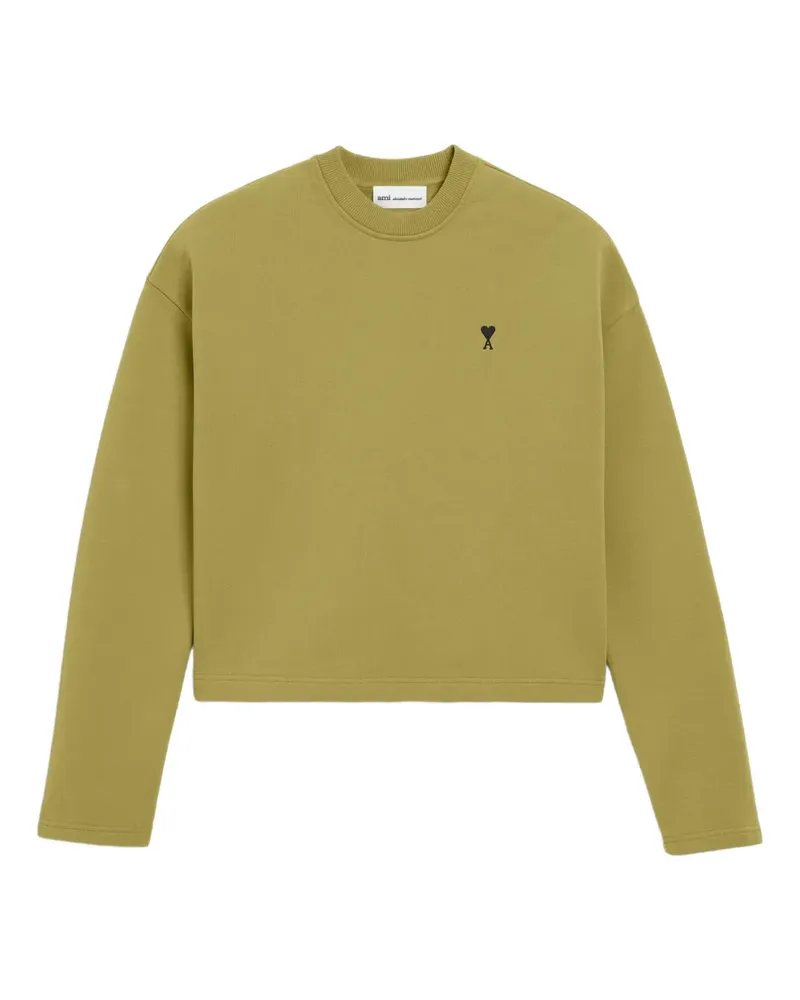AMI Paris Ami de Coeur Sweatshirt mit Stickerei - Grün Grün
