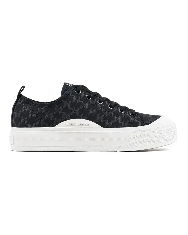 Karl Lagerfeld Kampus Max V Sneakers mit Monogramm - Schwarz Schwarz