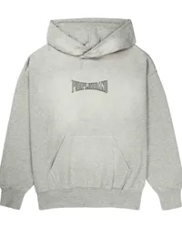 PURPLE BRAND Hoodie mit Logo-Print Grau