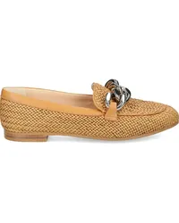 Casadei Hanoi Loafer mit Kettendetail Nude