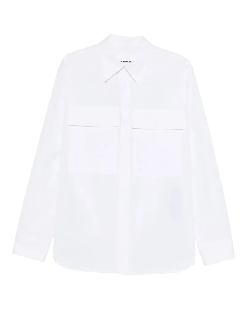 Jil Sander Hemd mit Brusttaschen - Weiß Weiß