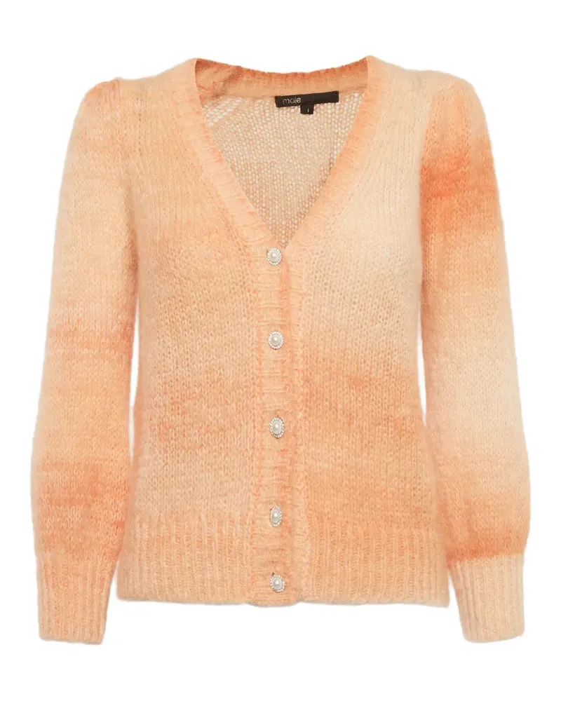 Maje Cardigan mit V-Ausschnitt - Orange Orange