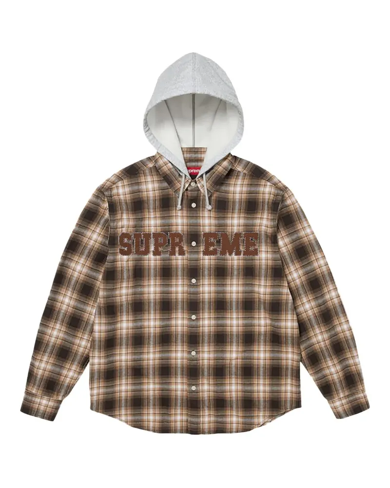 Supreme Being Flanelljacke mit Kapuze - Braun Braun