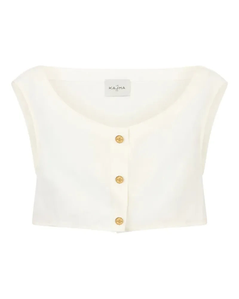 Le Kasha 1918 Tamra button-up blouse - Weiß Weiß