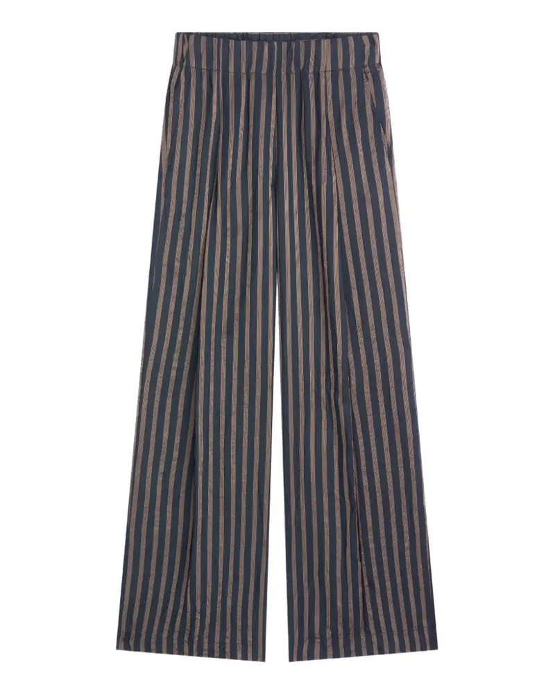 Dries van Noten Weite Hose mit Bundfalten - Blau Blau