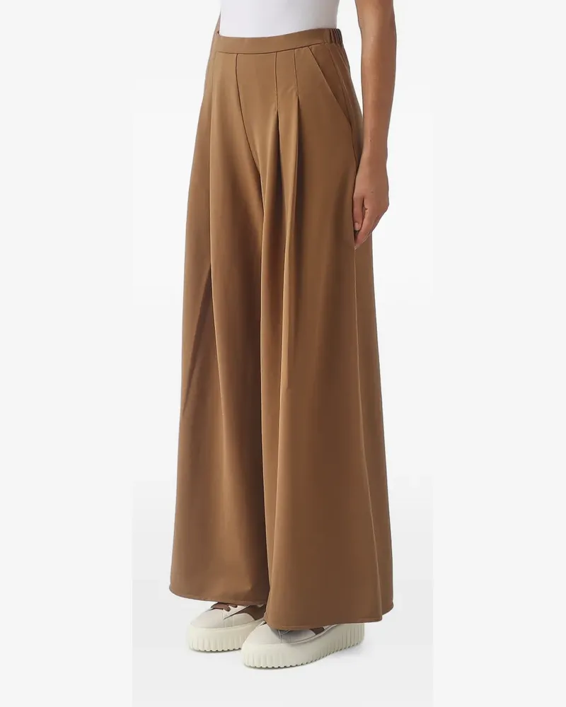 Max Mara Vongola pleated wide-leg palazzo pants - Braun Braun