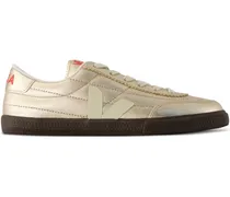 Panenka Metallic-Sneakers mit runder Kappe - Gold