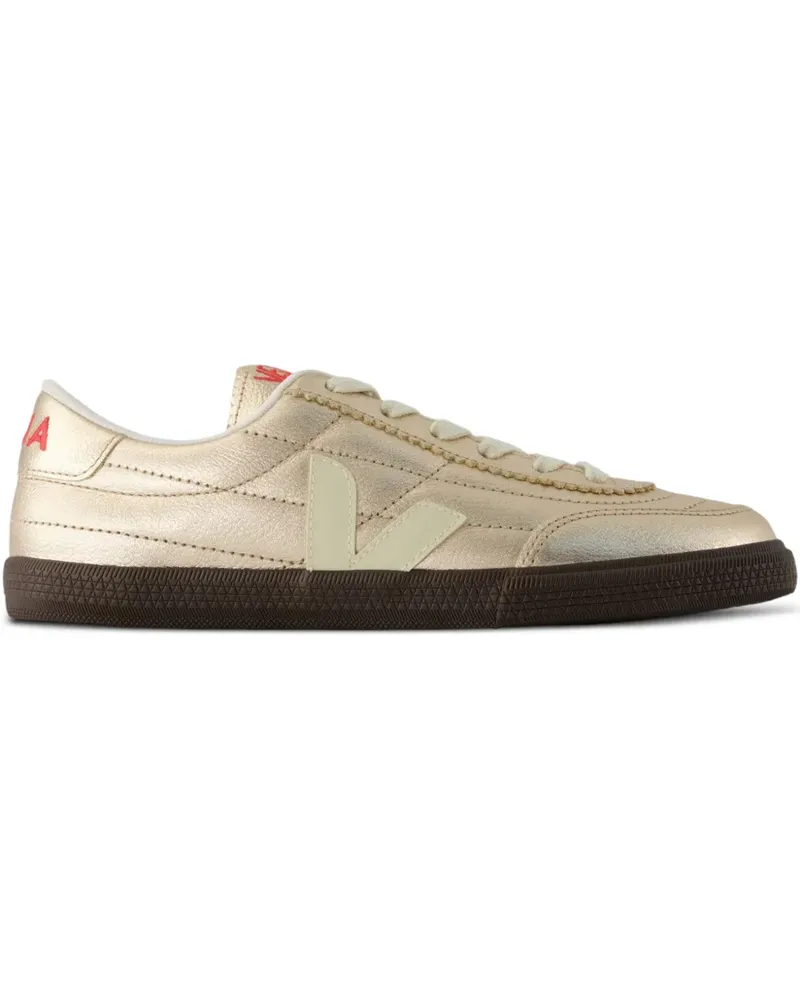 VEJA Panenka round-toe metallic sneakers - Gold Gold