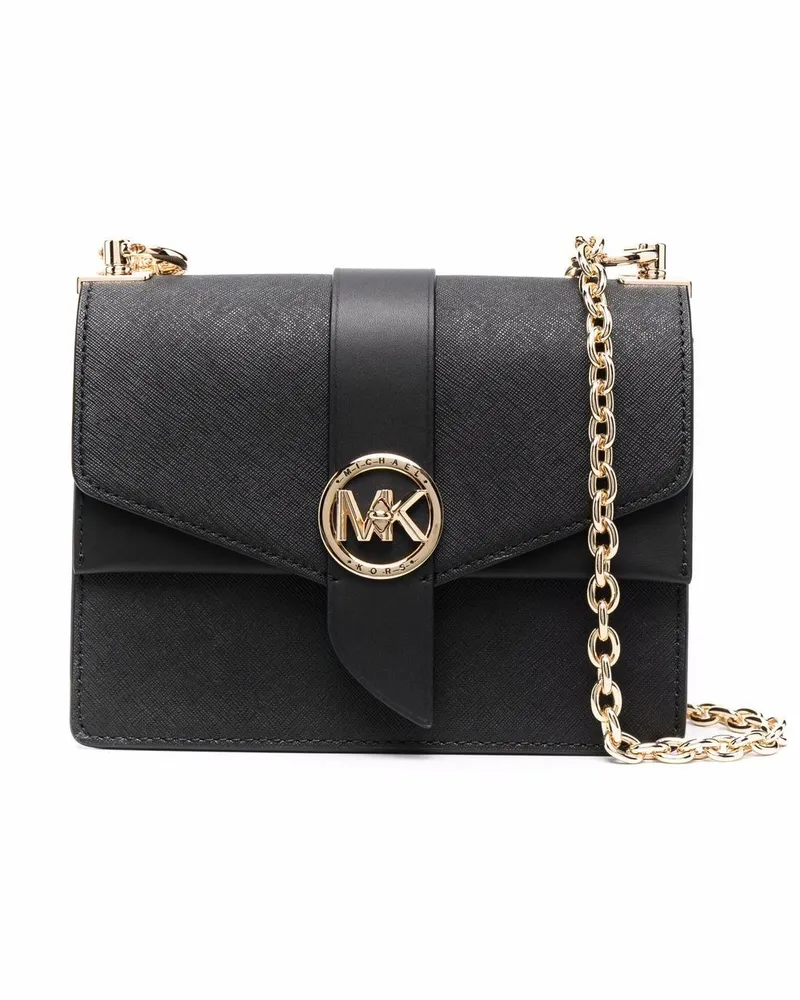 Michael Kors Kleine Greenwich Schultertasche - Schwarz Schwarz