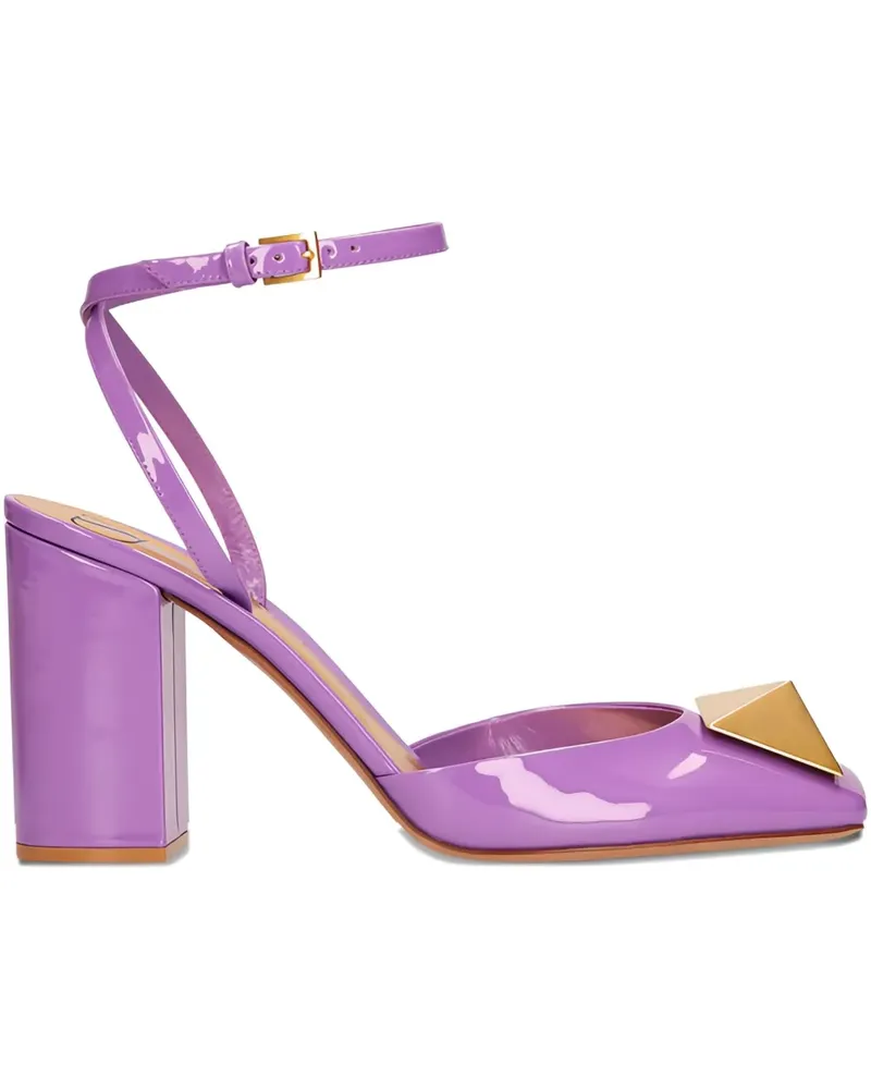 Valentino Garavani One Stud Pumps aus Lackleder 90mm - Violett Violett