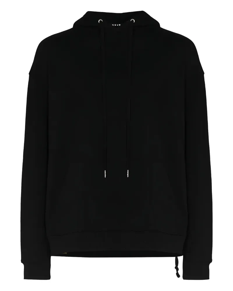ksubi long-sleeve cotton hoodie - Schwarz Schwarz
