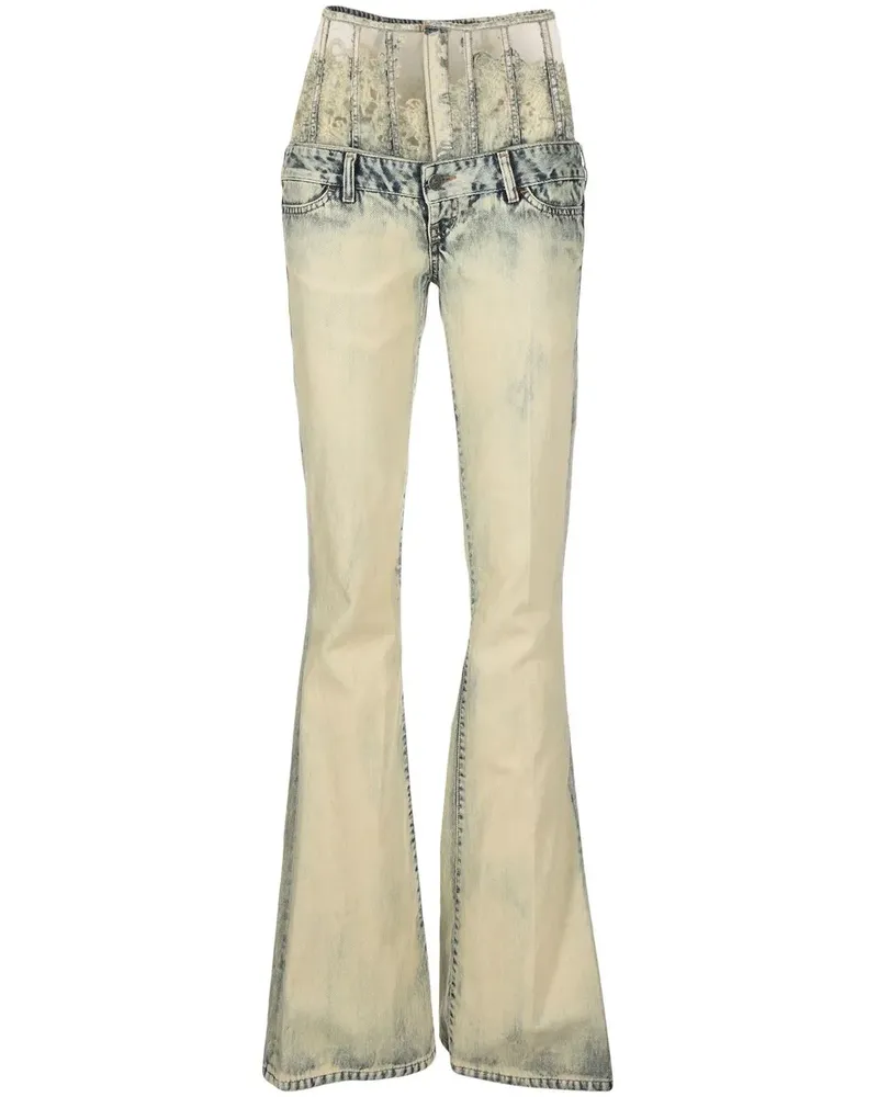 Diesel Schlagjeans mit hohem Bund - Nude Nude