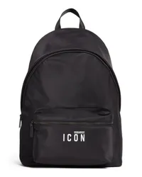 Dsquared2 Rucksack mit "Icon"-Print Schwarz