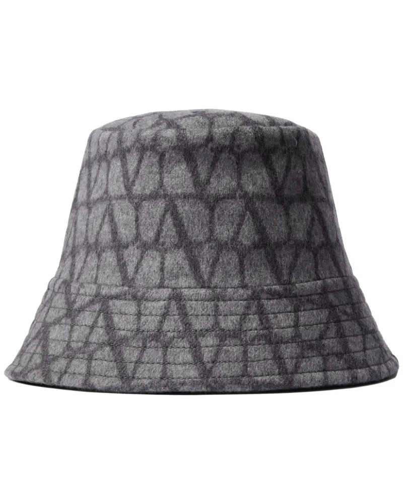 Valentino Garavani Fischerhut mit Toile Iconographe-Print - Grau Grau