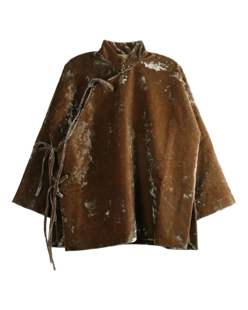 Uma Wang Jacke aus Samt mit Kordelzug - Braun Braun