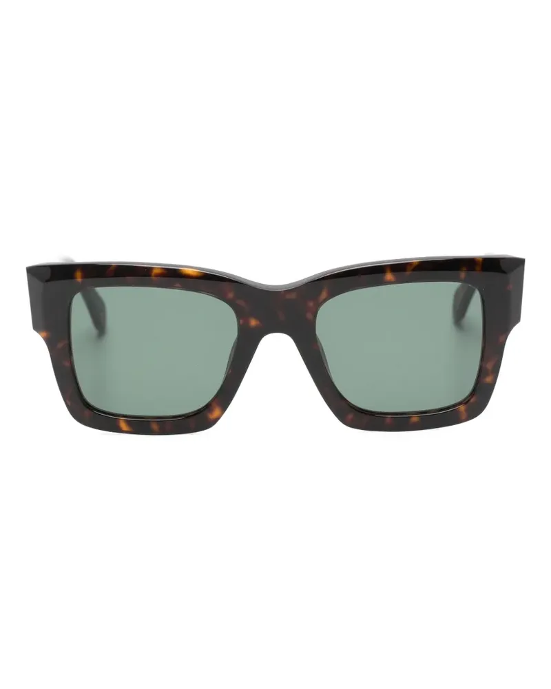 Zadig & Voltaire tortoiseshell-effect rectangle-frame sunglasses - Braun Braun