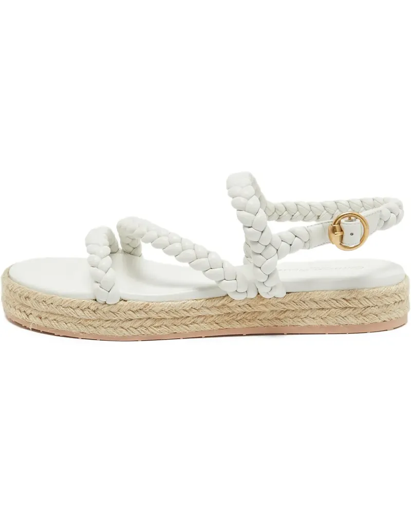 Gianvito Rossi Pre-owned Espadrilles mit geflochtenen Trägern - Weiß Weiß