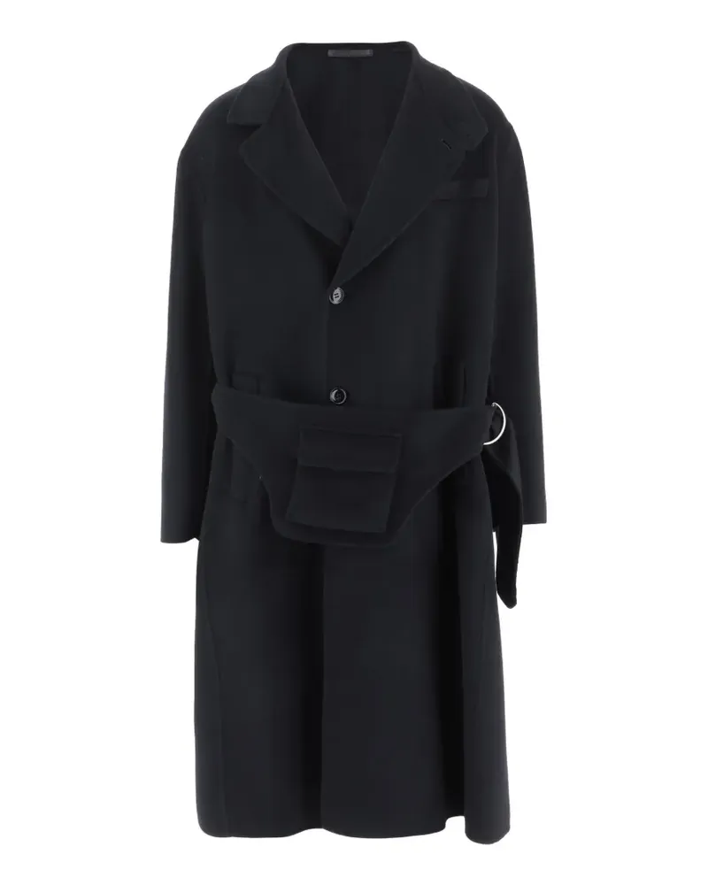 Giorgio Armani Mantel mit Gürtel - Blau Blau