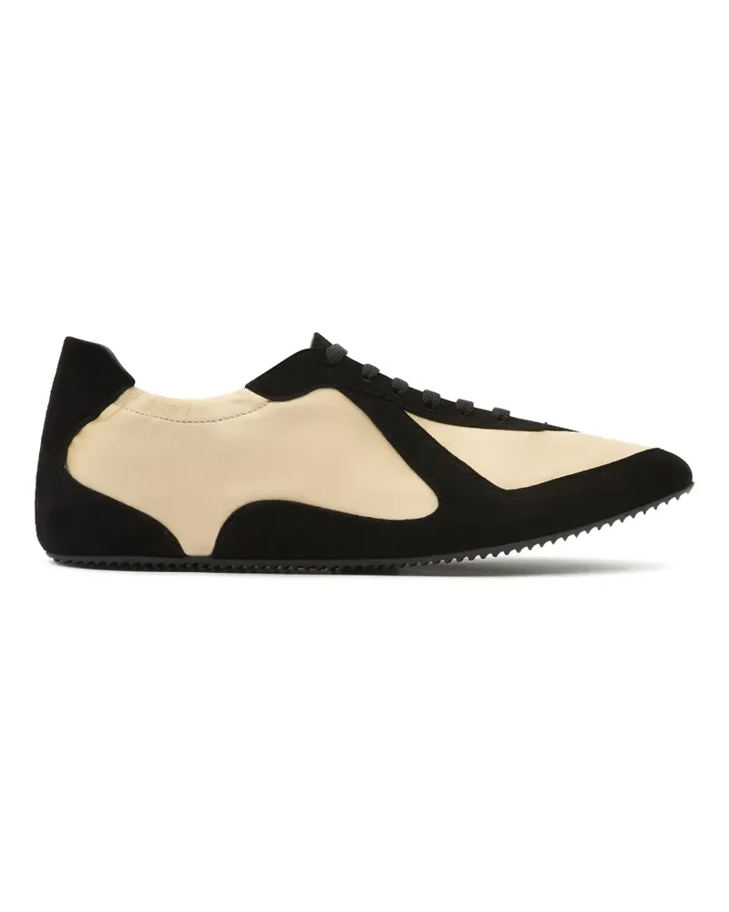 Christopher Esber Roadie Low-Top-Sneakers aus Satin mit Einsätzen - Nude Nude