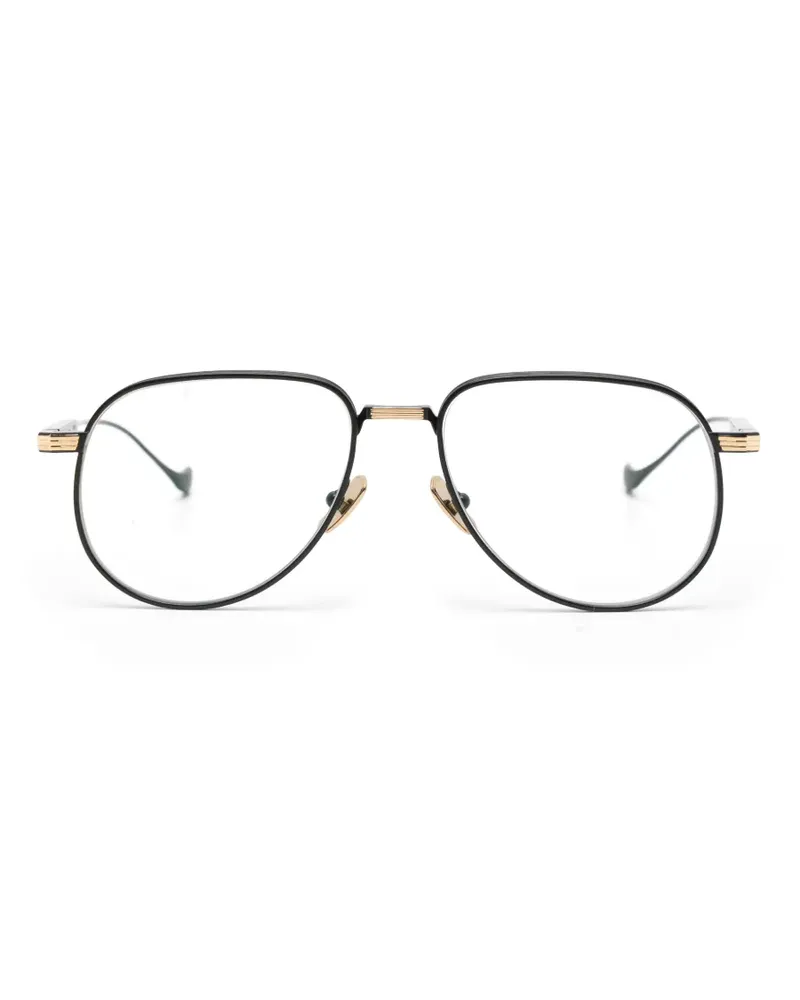 Cutler and Gross Pembroke Pilotenbrille - Schwarz Schwarz