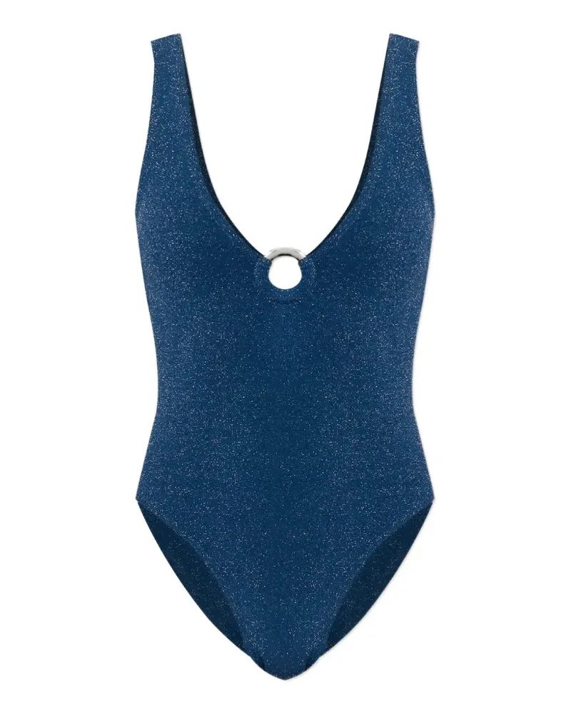 bond-eye Mara lurex swimsuit - Blau Blau