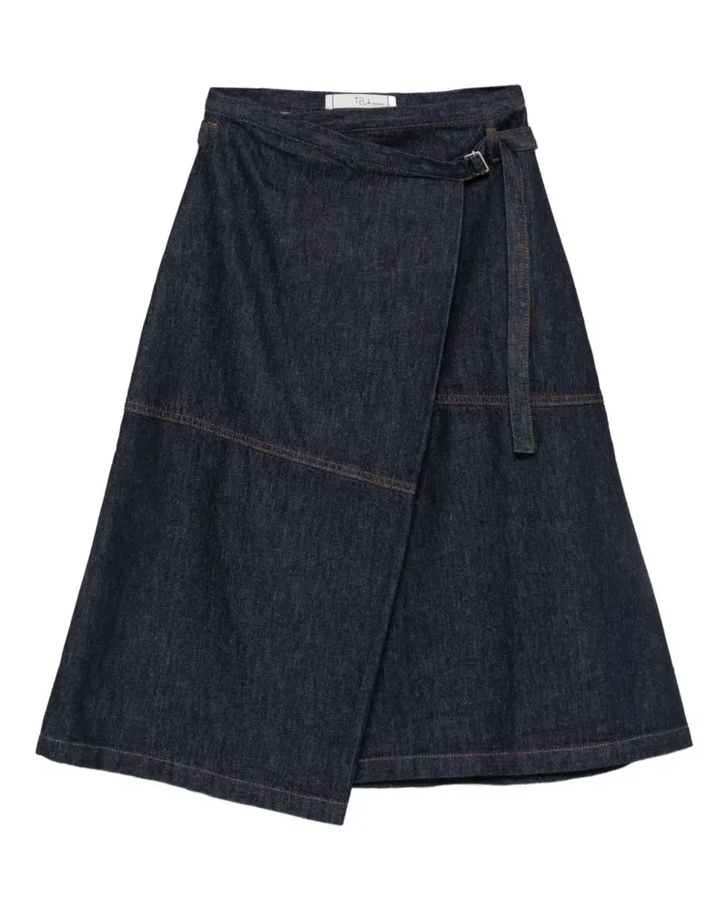 TELA Jeansrock in A-Linie - Blau Blau