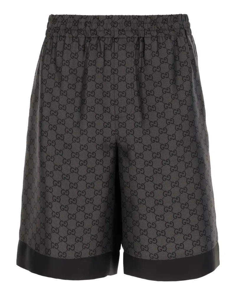 Gucci Joggingshorts mit GG-Muster - Grau Grau