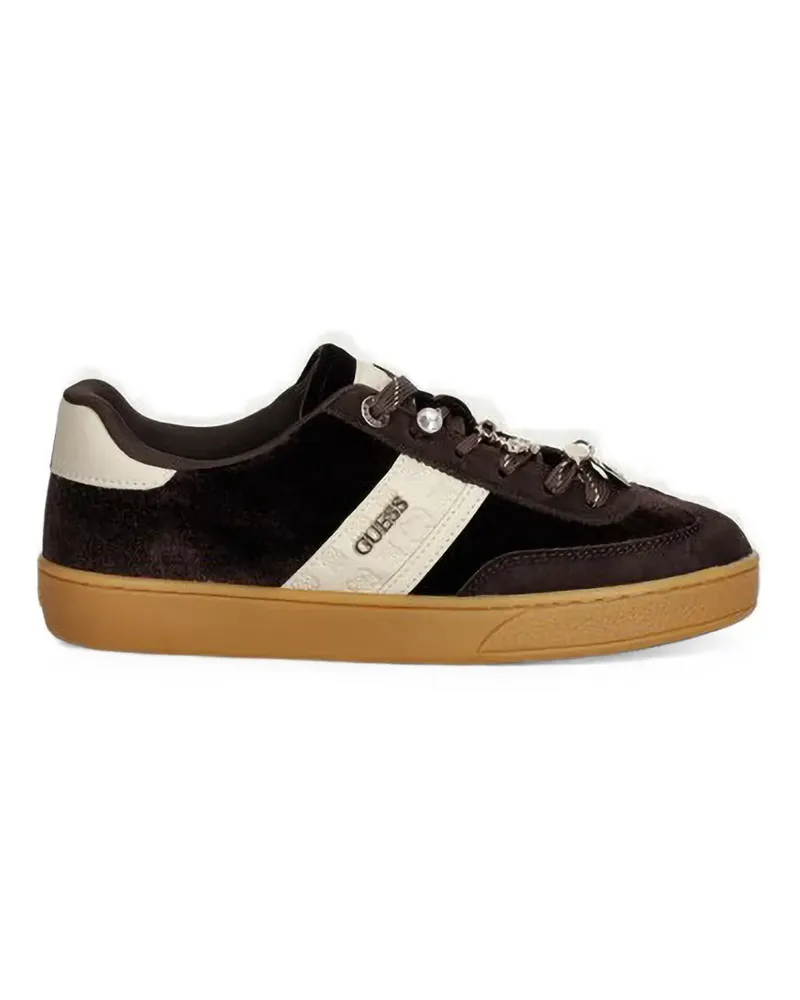Guess Naoki charm-embellished sneakers - Braun Braun