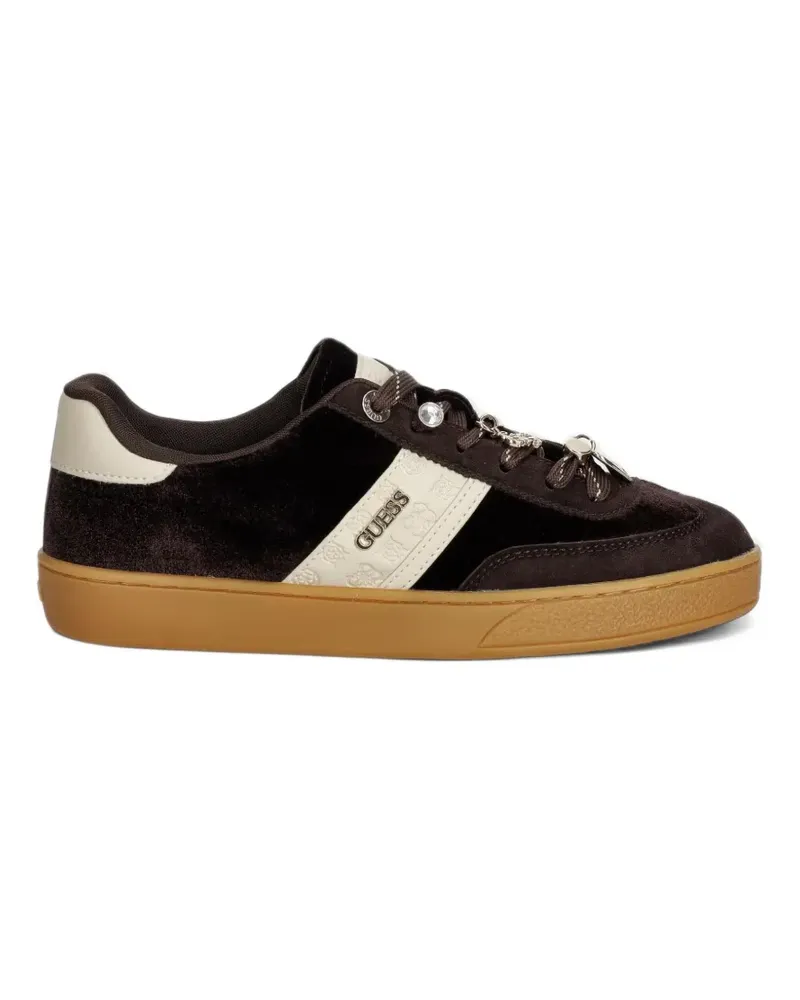 Guess Naoki Sneakers mit Anhänger - Braun Braun
